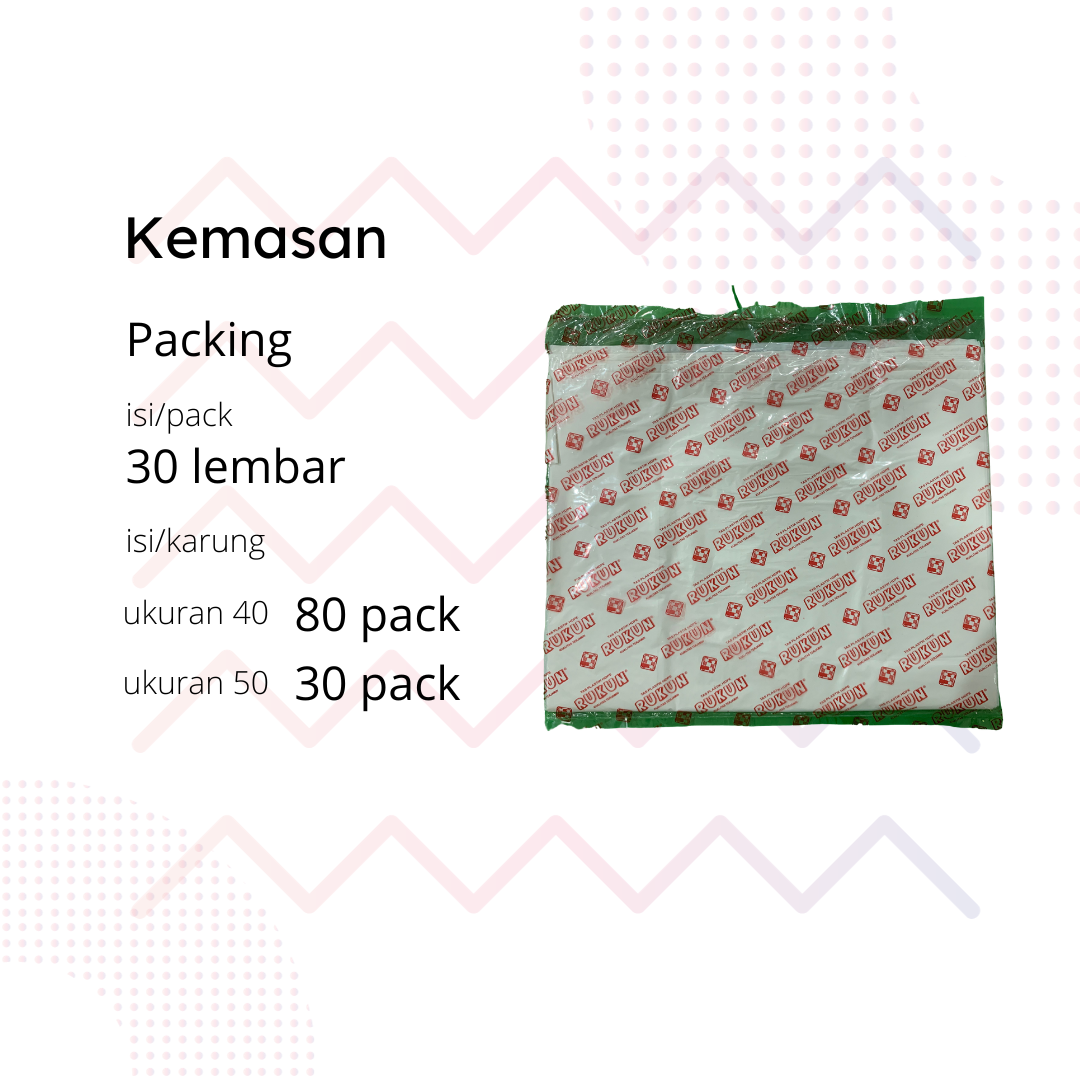 1 Karung Jumbo Hijau 0.25x40x65 Rukun Isi 80 Pack - Image 3